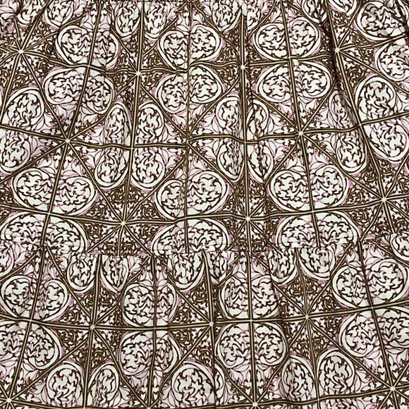 Marie Oliver Kara Dress SZ Small Mini Ruffle Nouveau Mosaic 100% Cotton - Picture 3 of 13